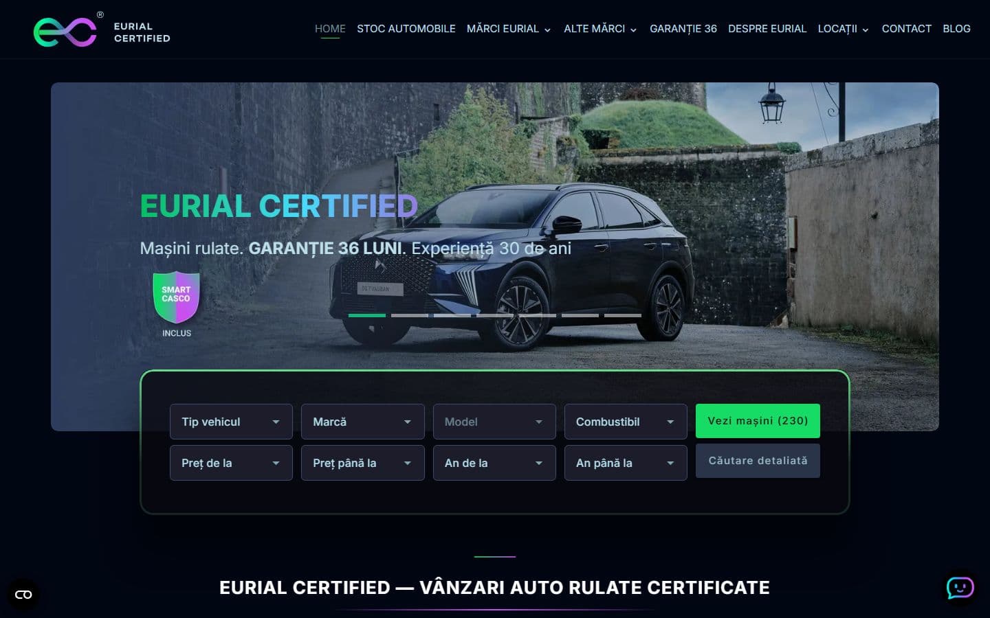 Eurial Certified on desktop